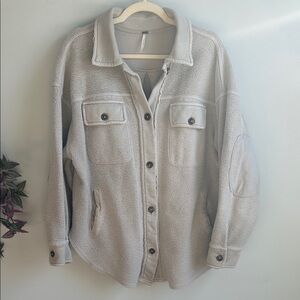 Free People Ruby Jacket shacket size small - cream